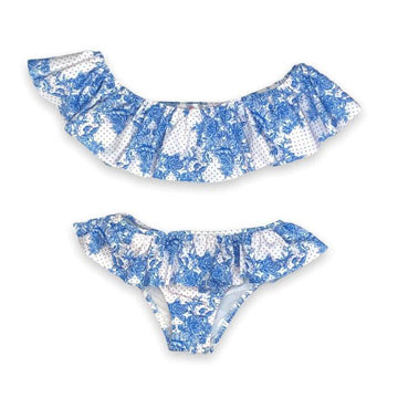 Chloe Bikini - Blue Roses