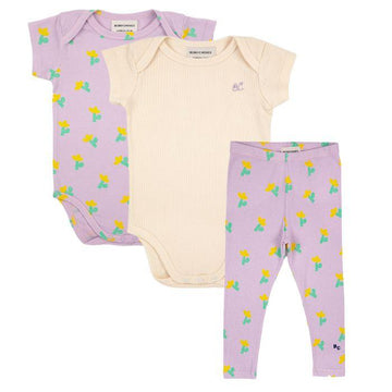 Sea Flower All Over 3 Piece Set