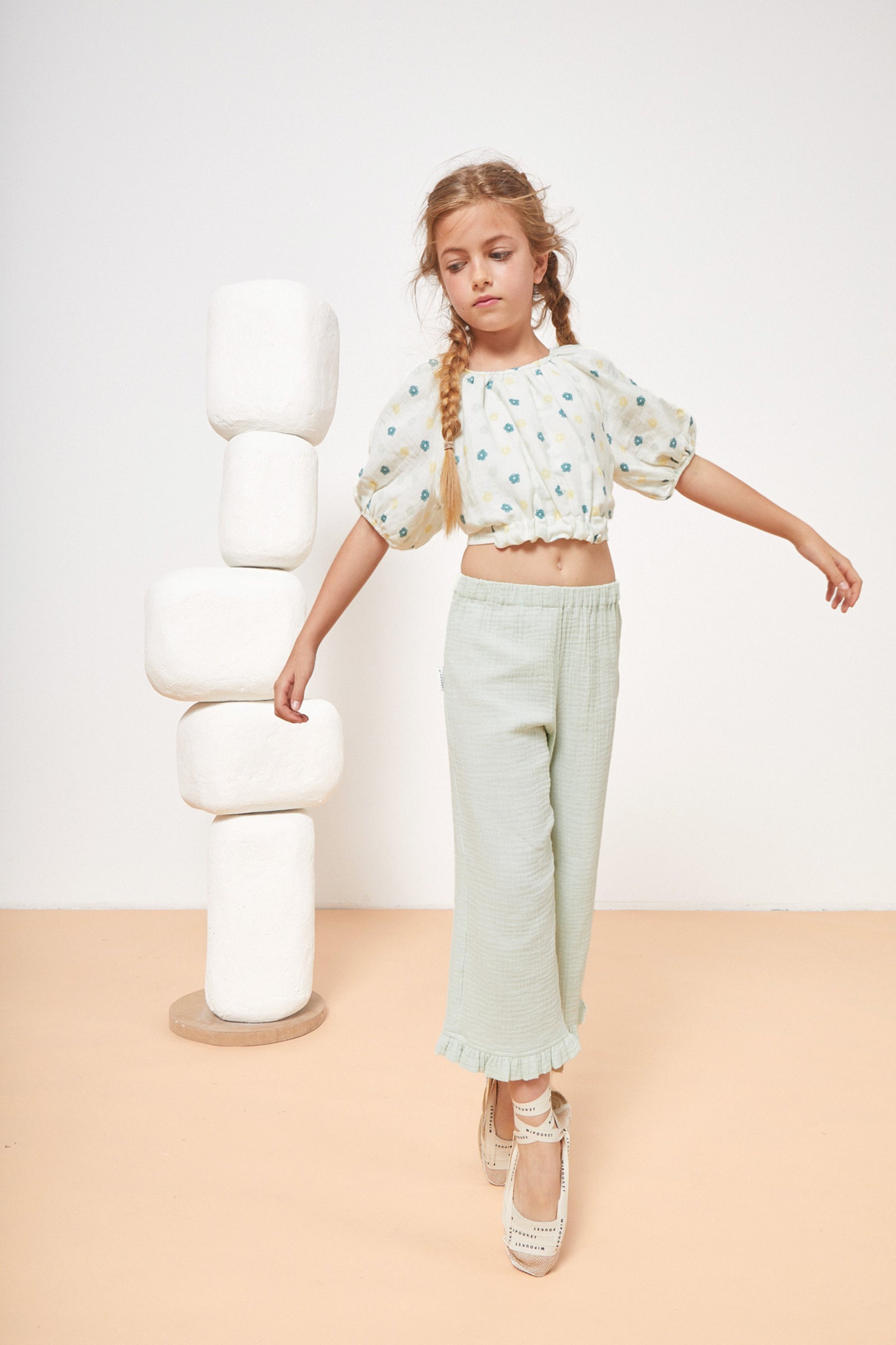 Elise Muslin Ruffle Pants