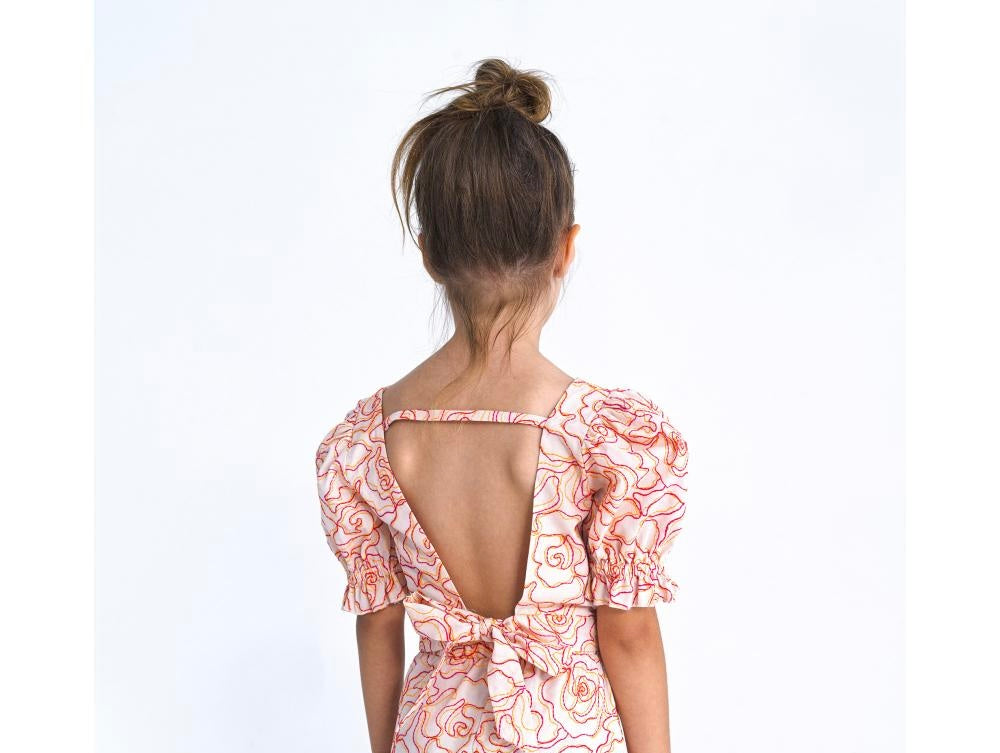 Skirt Emb Azalea with Blouse Open Back Set