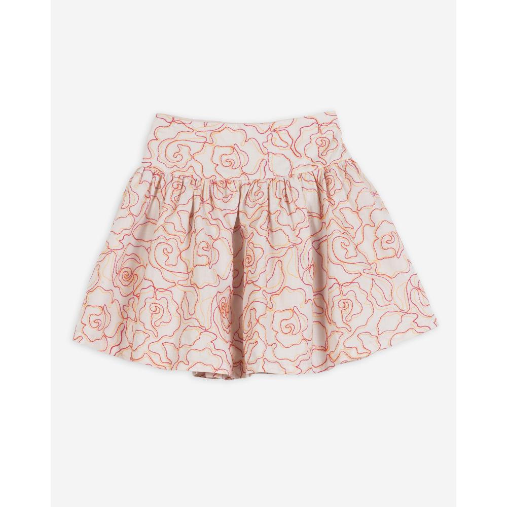 Skirt Emb Azalea with Blouse Open Back Set