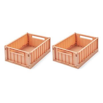 WESTON SMALL STORAGE BOX 2-PACK TUSCANY ROSE