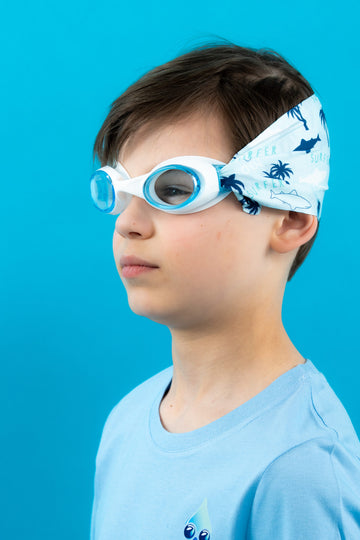 Kids goggles White+Unirose Clair (2-8) years