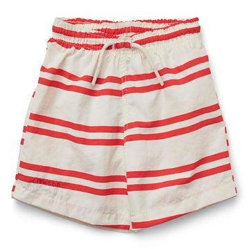 Duke Board Short - Creme de la Creme/ Red