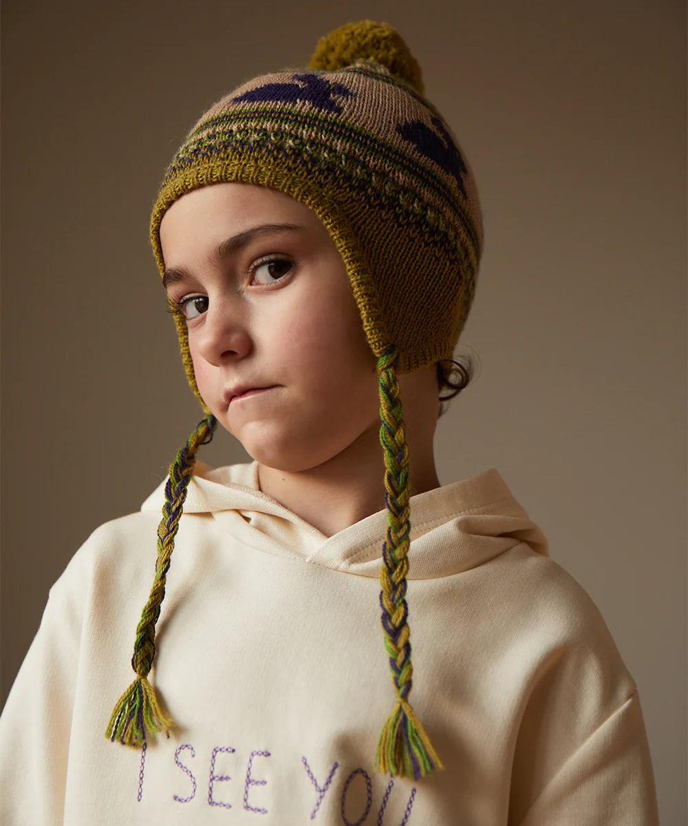 Embroidered Hoodie Gardenia