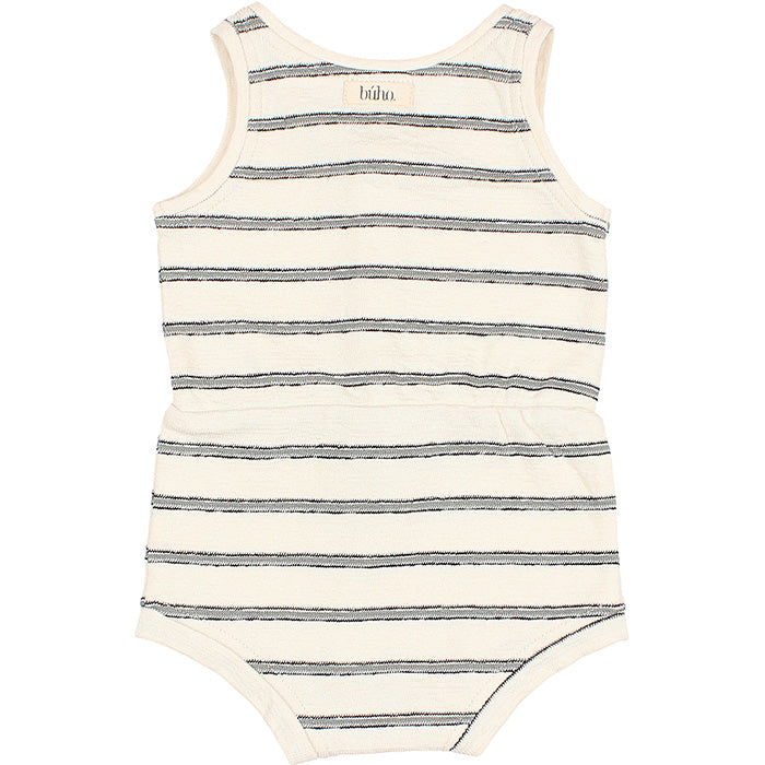 Navy Stripes Romper