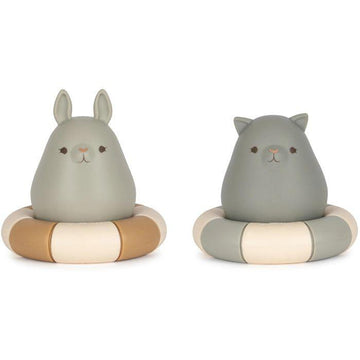 Silicone Bathtoys Swimring - Almond Mix