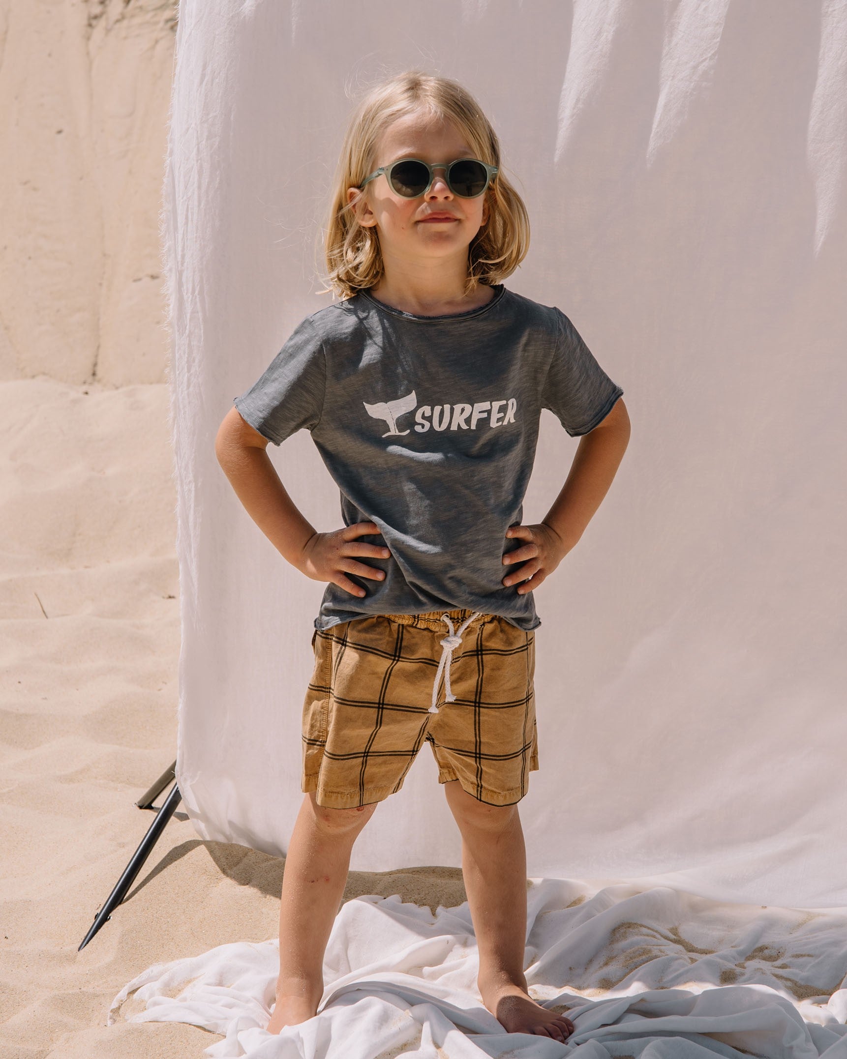 Check Swimsuit - Sugar Brown