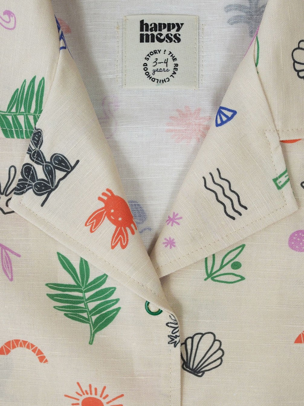 Child Linen Shirt - Safari