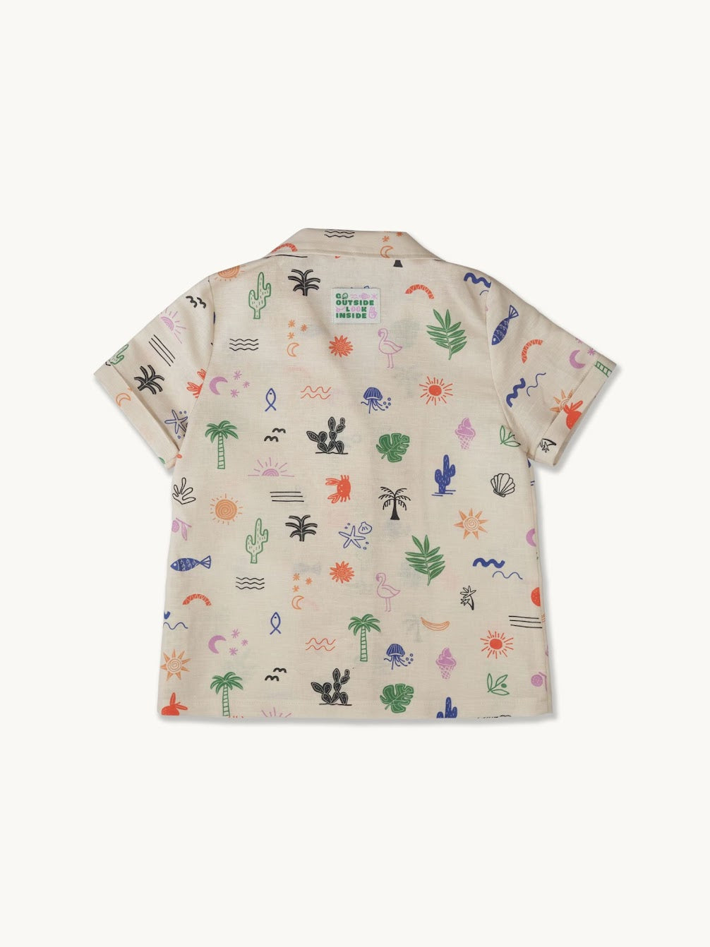 Child Linen Shirt - Safari