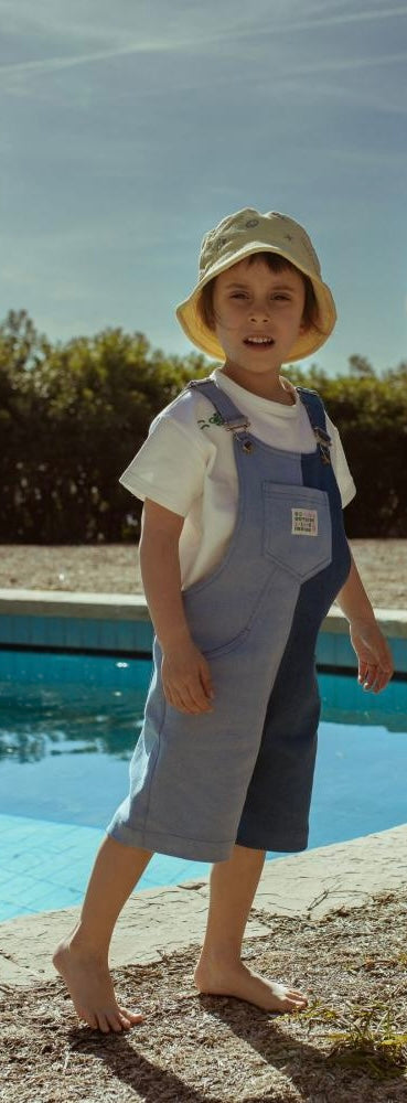 Child Short Dungaree - Blue Denim
