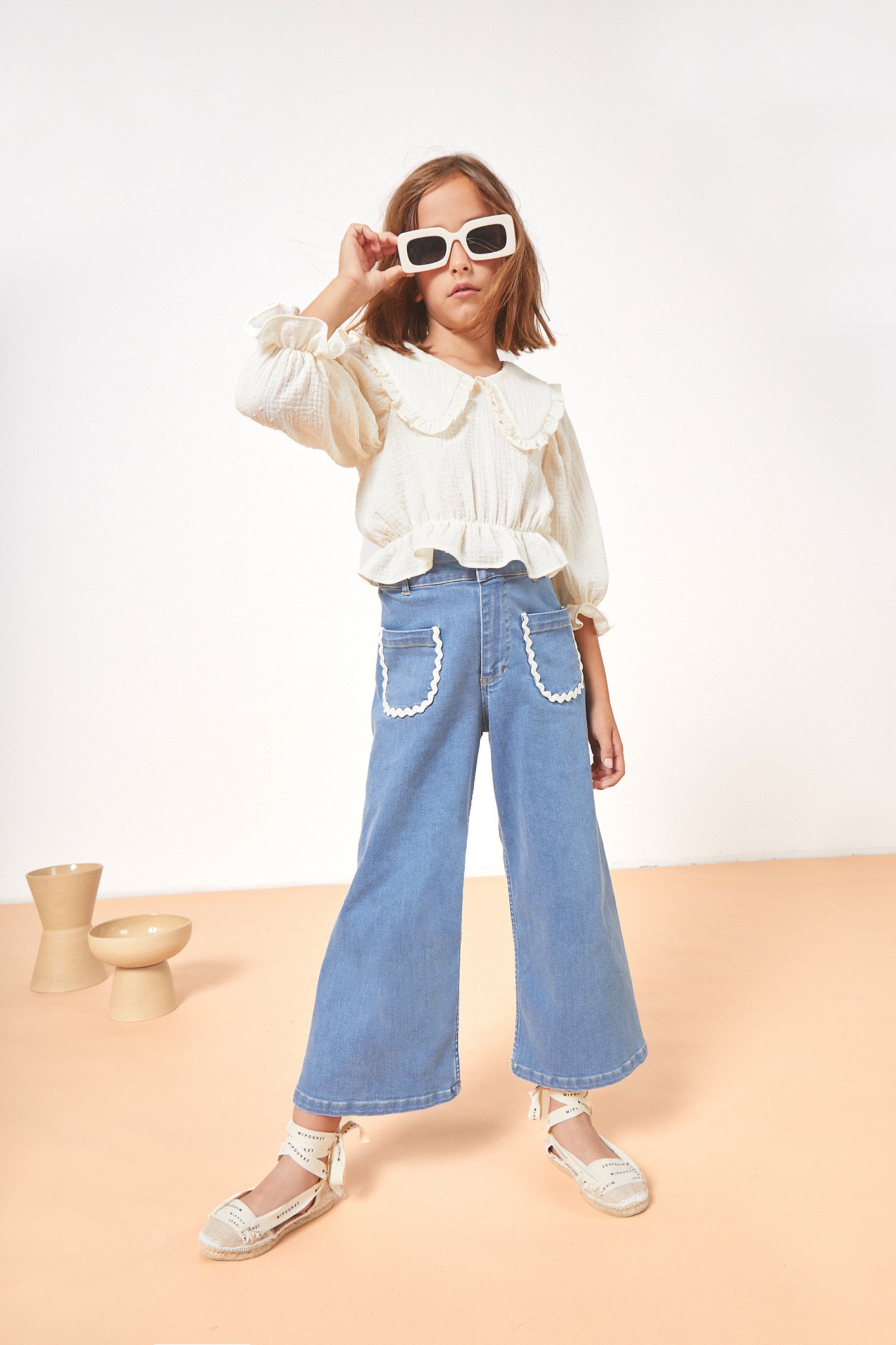 Capuccine Plumeti Blouse