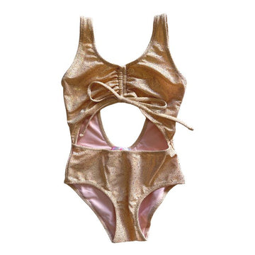 Athena Glossy Gold Onepiece