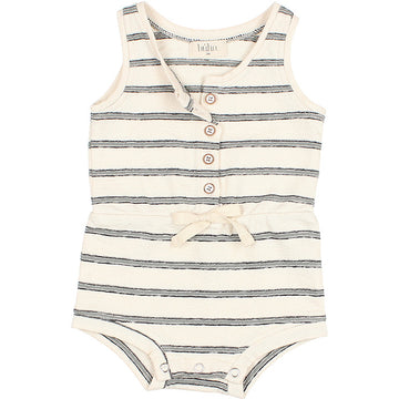 Navy Stripes Romper