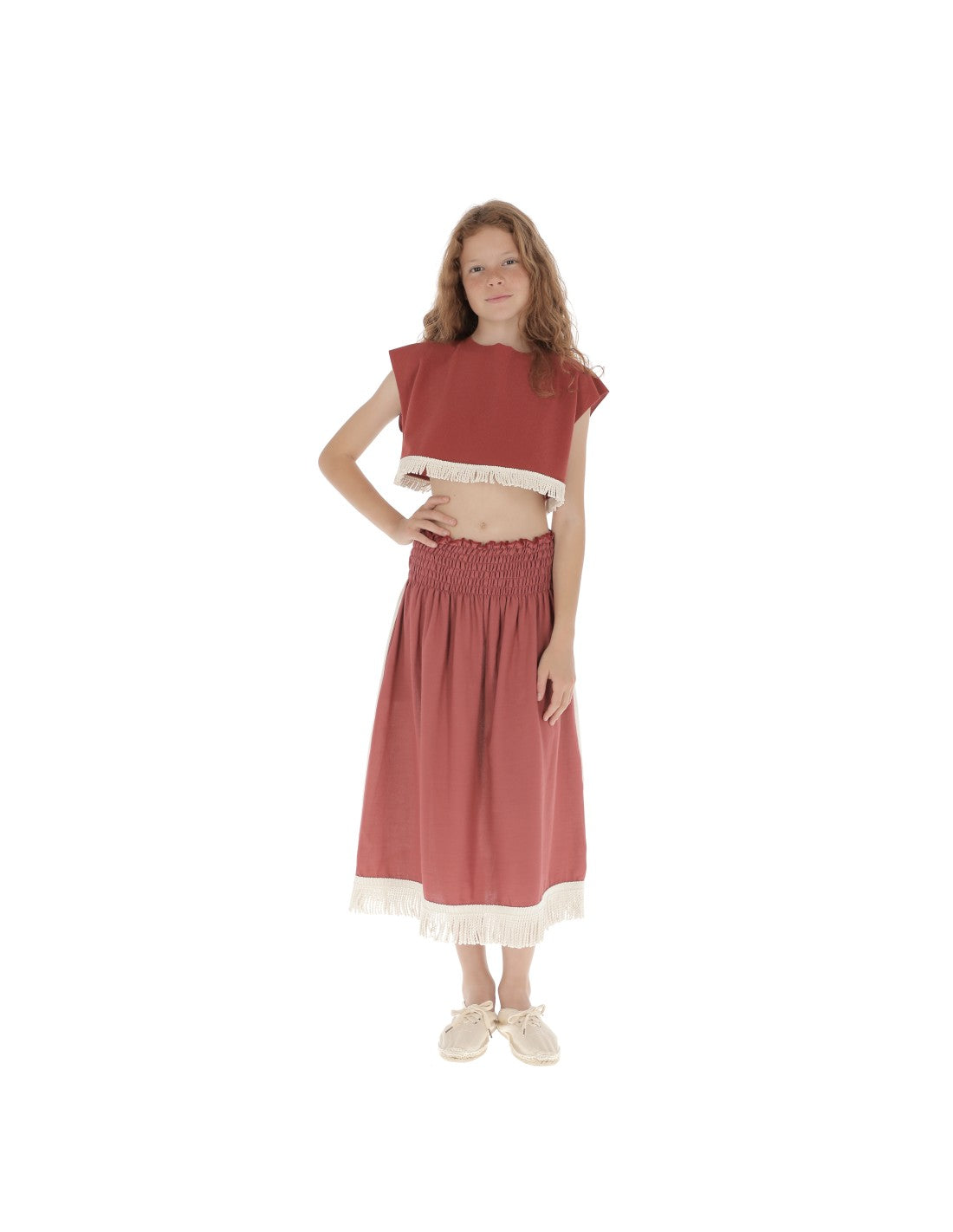 Terry Top Lava - crop top