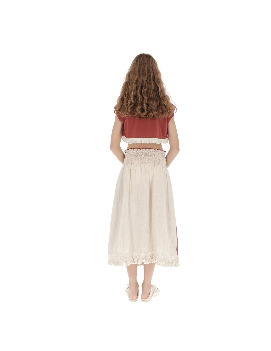 Terry Top Lava - crop top