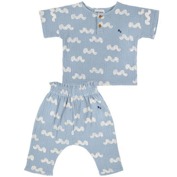 Waves All Over Woven Set