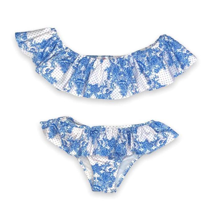 Chloe Bikini - Blue Roses