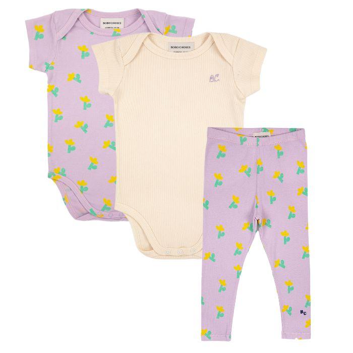 Sea Flower All Over 3 Piece Set