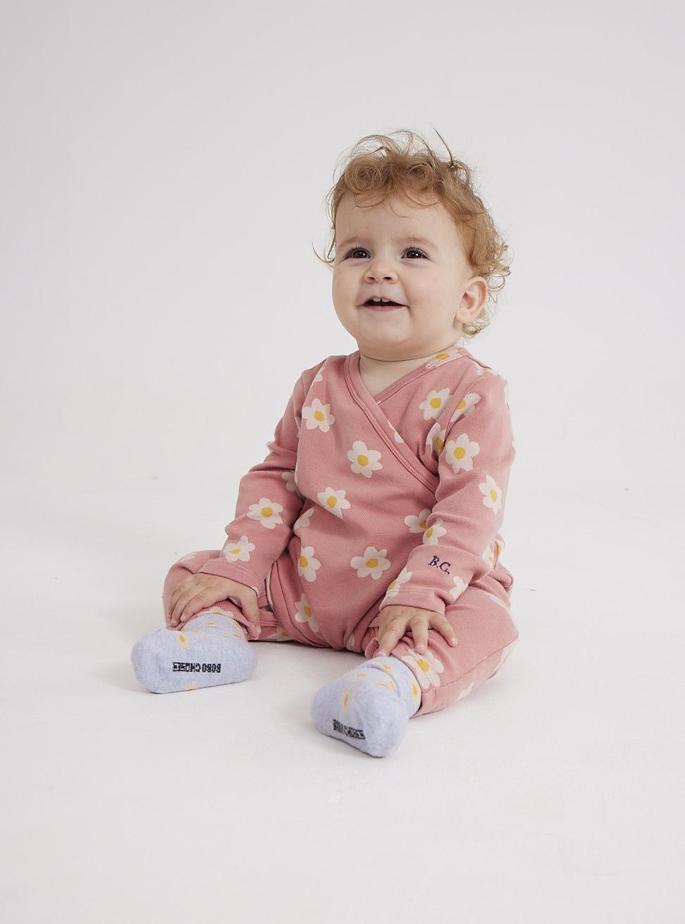 Flower All Over Wrap Overall
