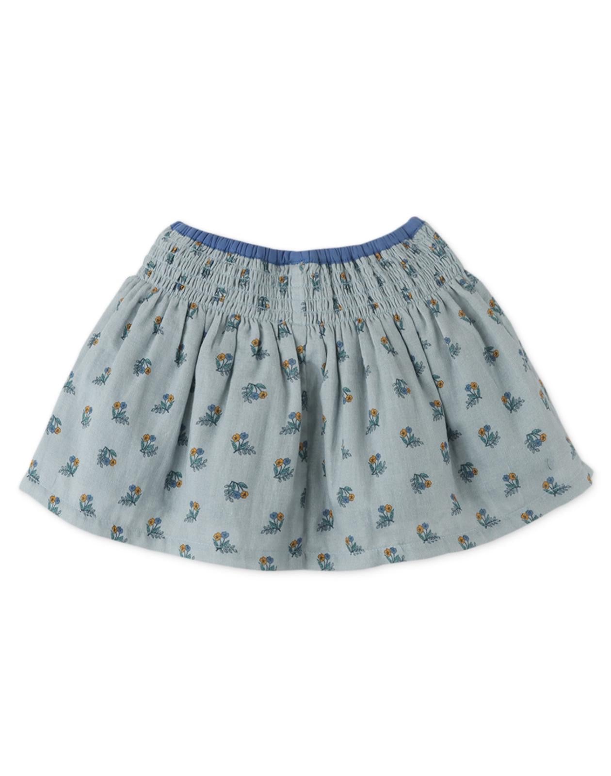 Baby Girl Floral Contrast Embro ( set )