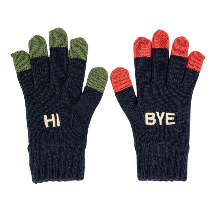 Navy - hi-bye ( mittens  )