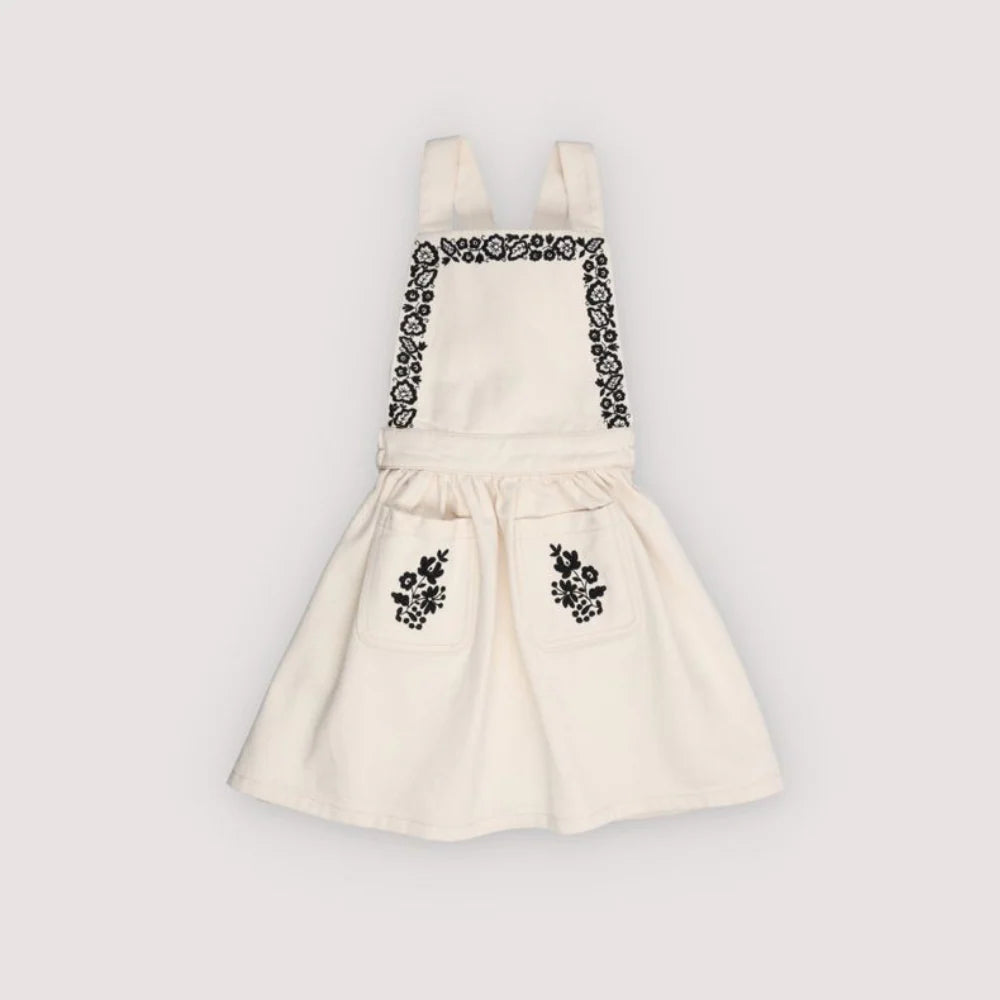 Tamara Pinafore - Moonlight white