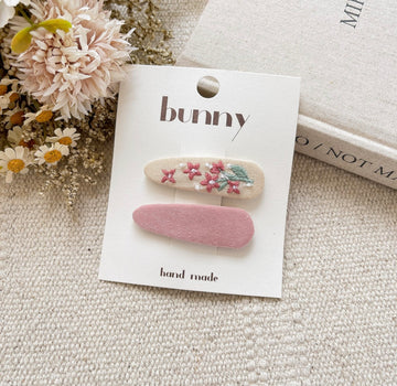 Floral Hair Clips – Set of 2