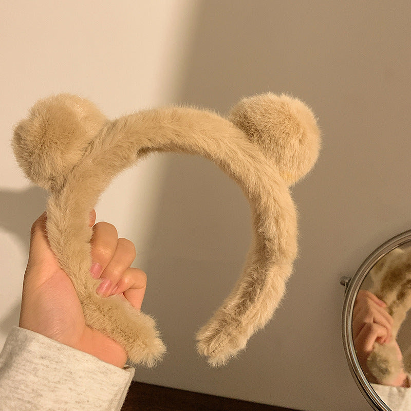 Plush Bear Ear Headband
