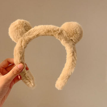 Plush Bear Ear Headband