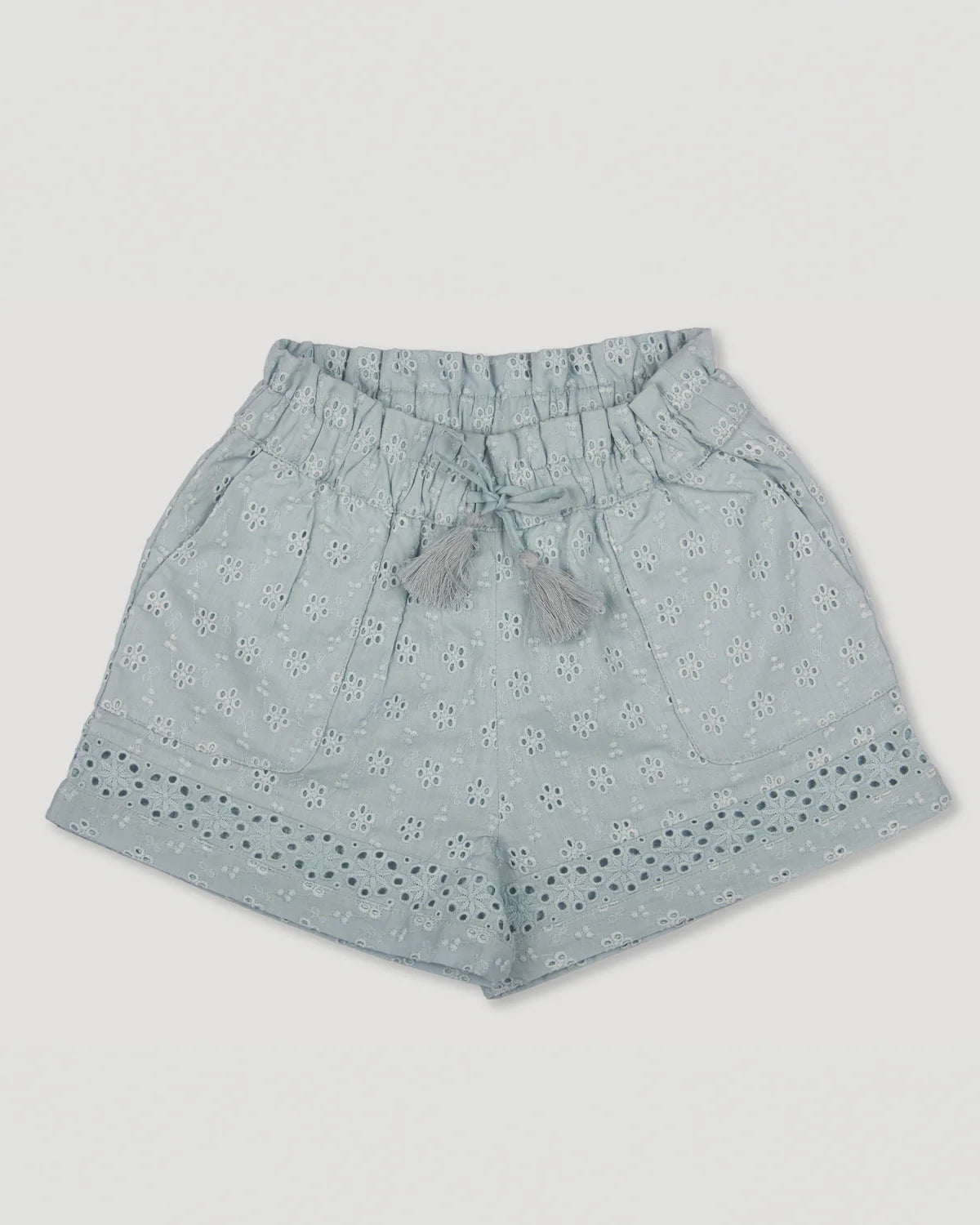 Irish Blouse Garder Flower & Roman Shorts Sea Dreamy (set)