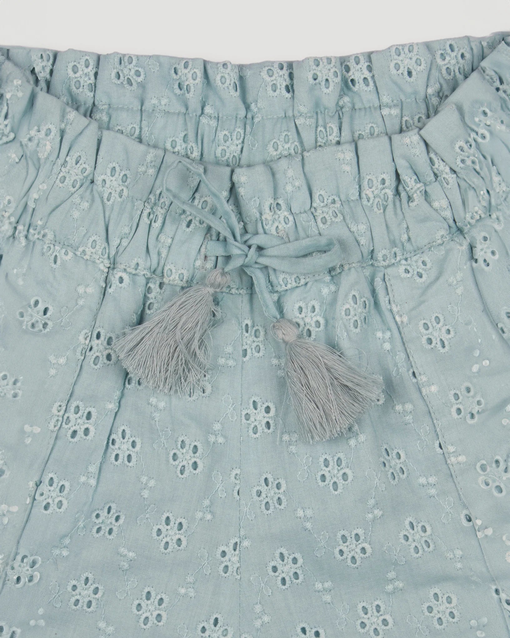 Irish Blouse Garder Flower & Roman Shorts Sea Dreamy (set)