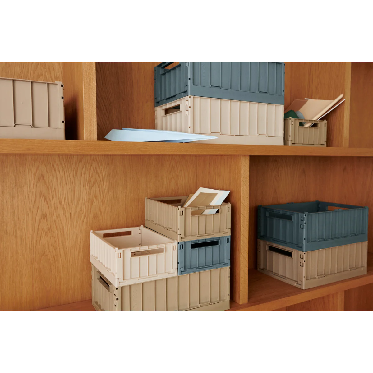 WESTON LARGE STORAGE BOX WHALE BLUE