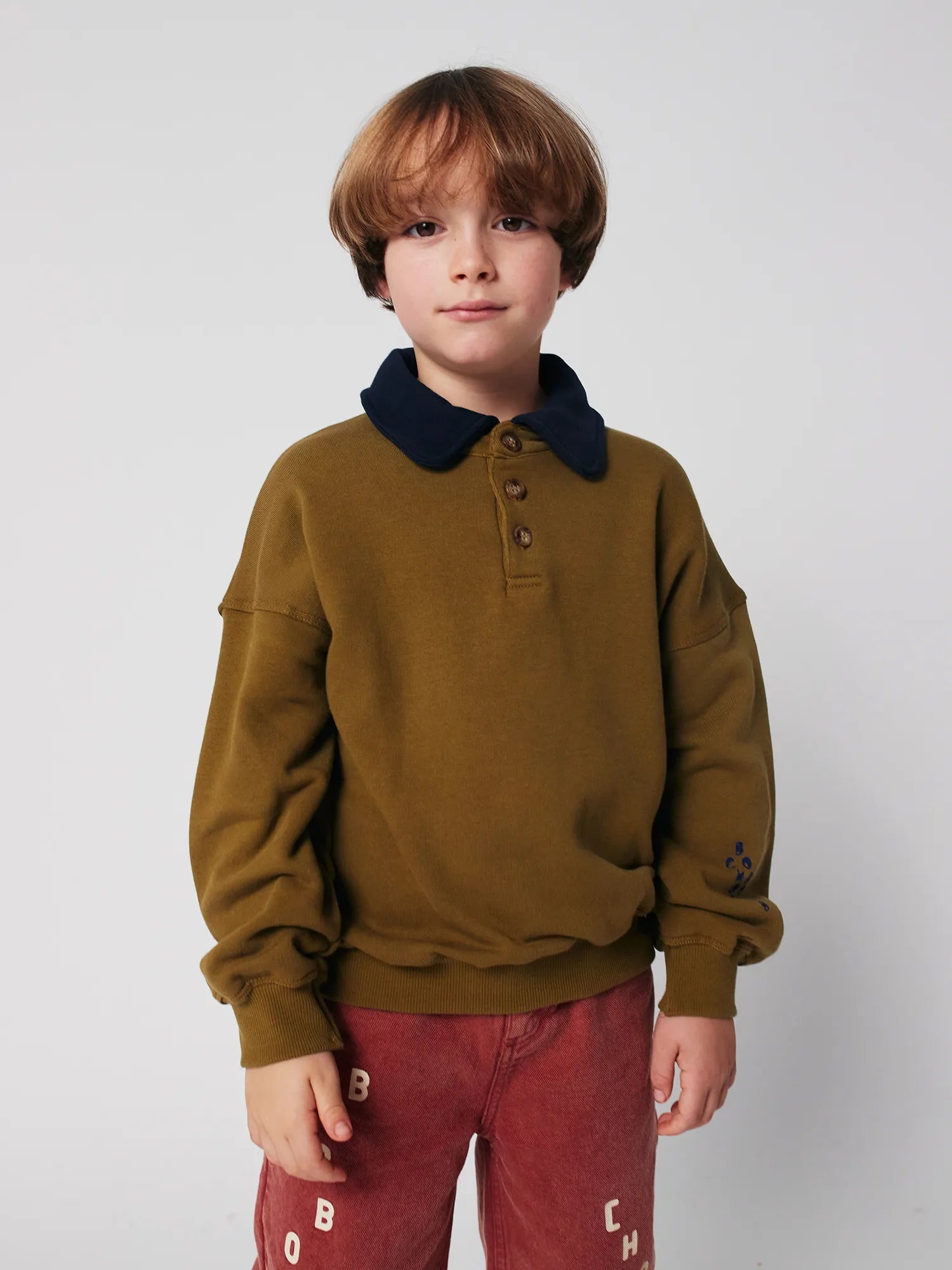 Bobo Choses polo sweatshirt ( KHAKI )