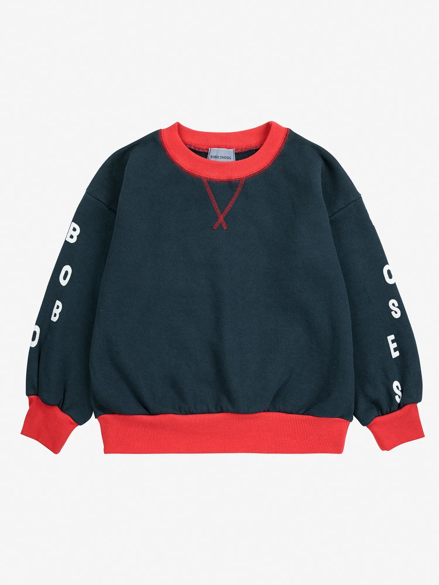 Bobo choses color block sweatshirt ( midnight blue )