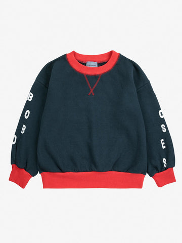 Bobo choses color block sweatshirt ( midnight blue )