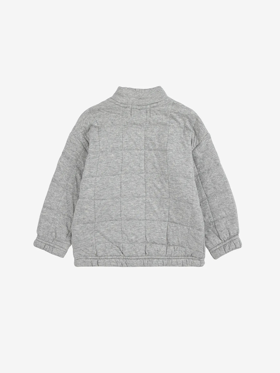 Bobo Choo Choo quilted zipped sweatshirt ( heather gray )
