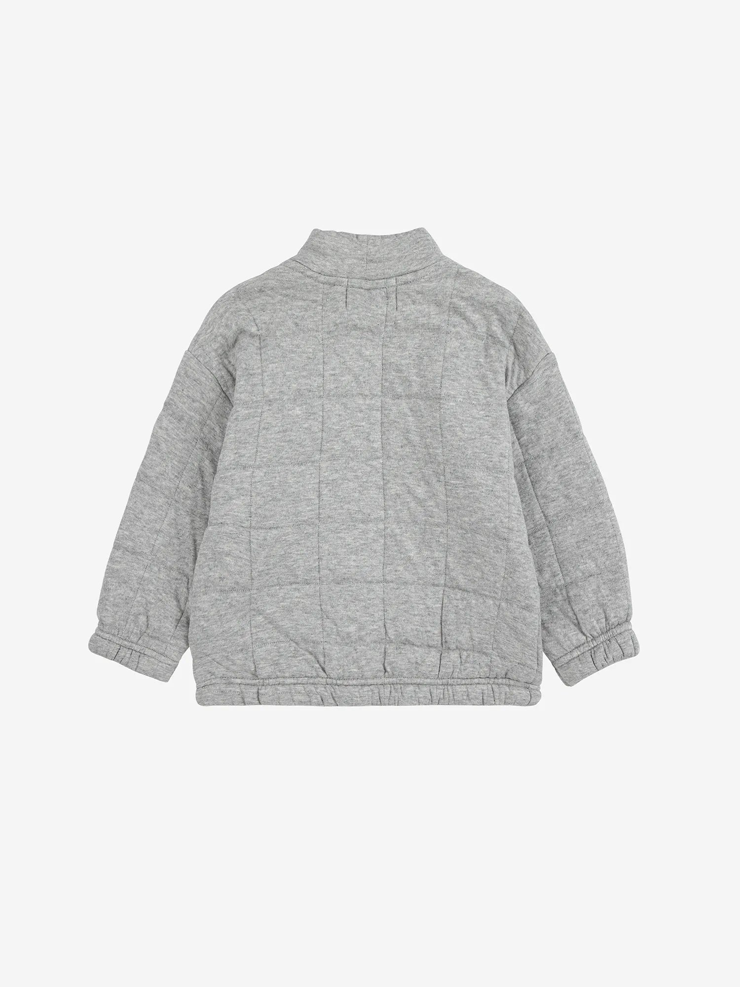 Bobo Choo Choo quilted zipped sweatshirt ( heather gray )