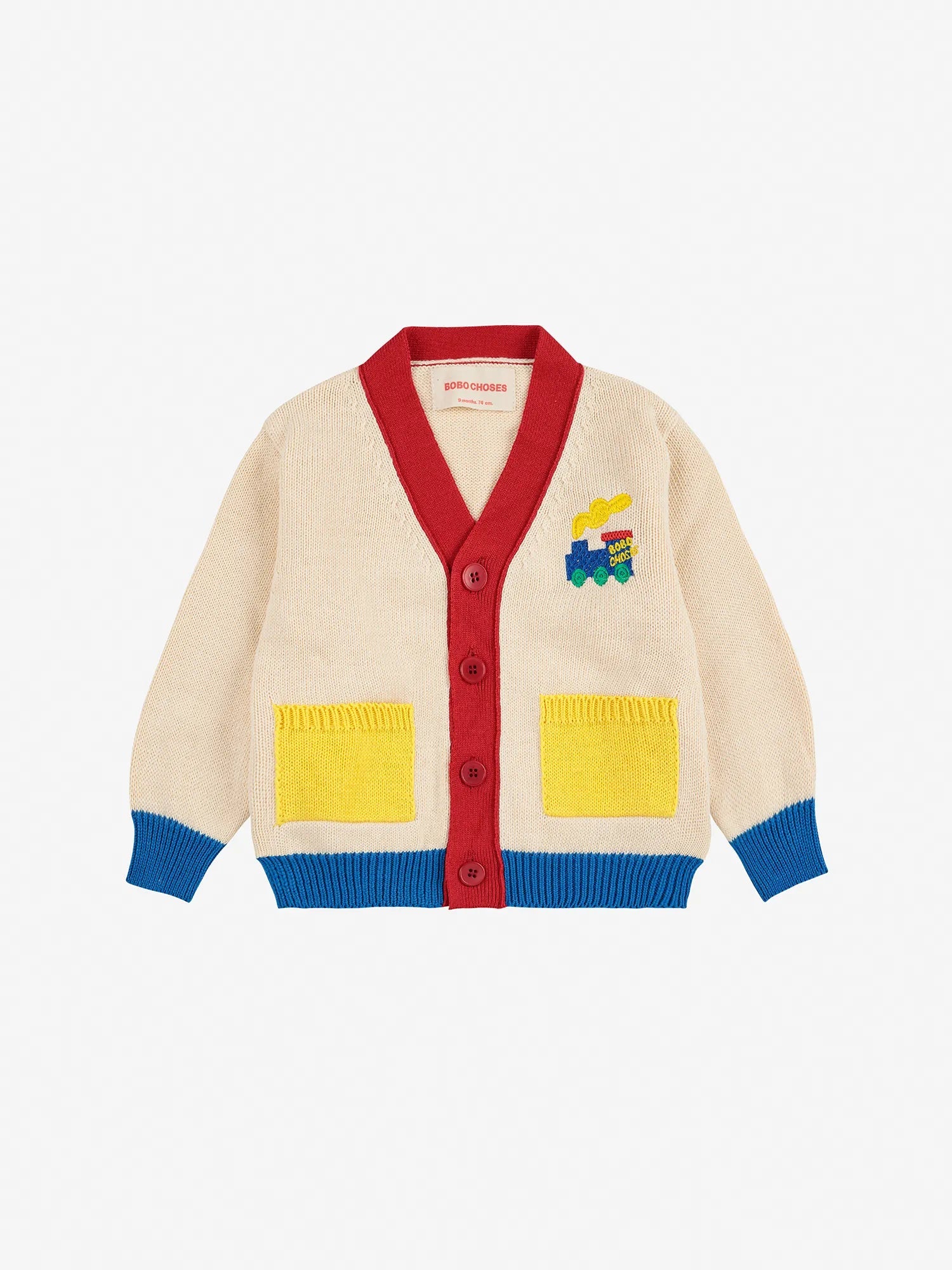 Bobo Choo Choo color block cardigan ( offwhite )
