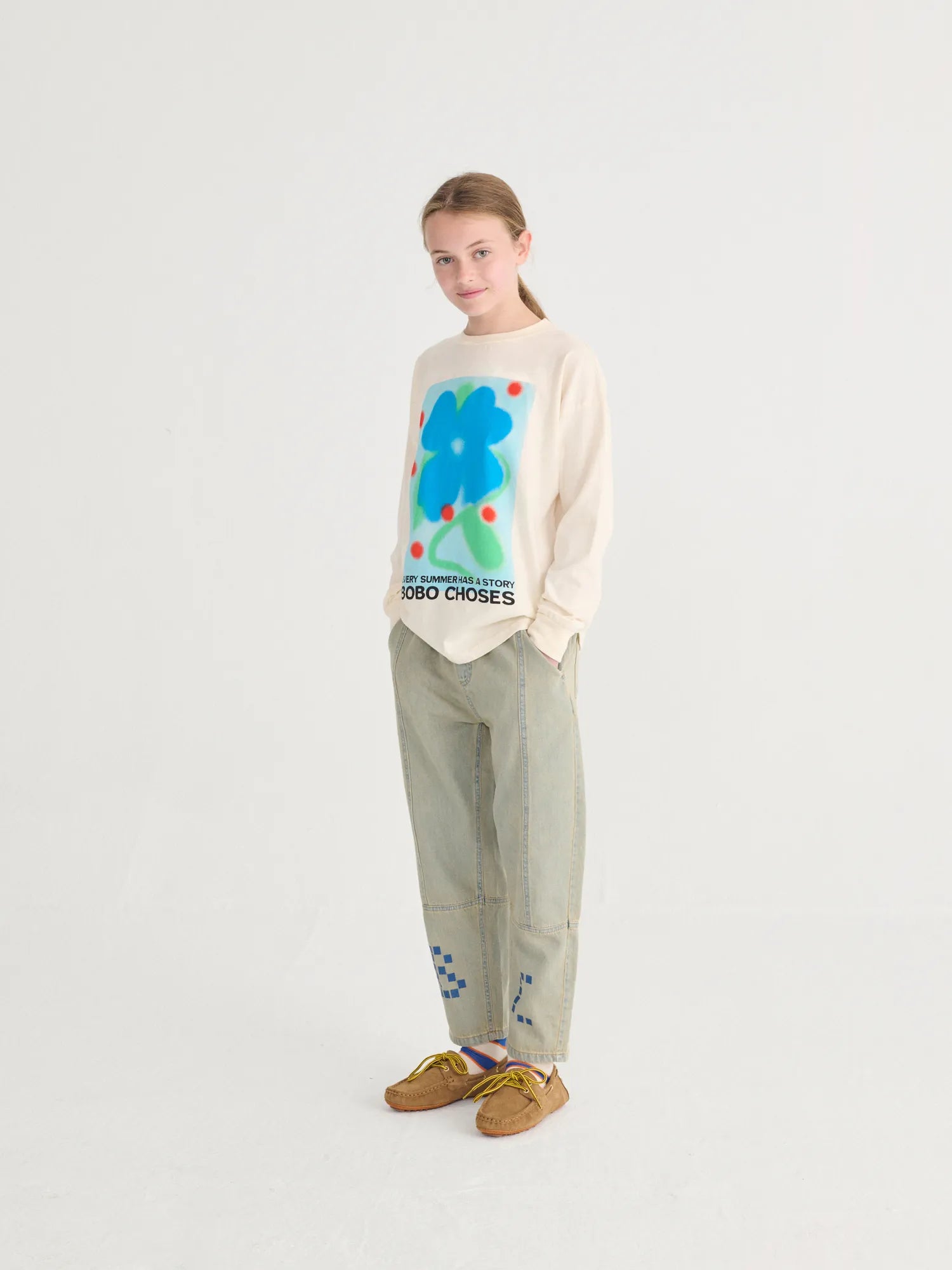 Square Bobo Choses denim pants