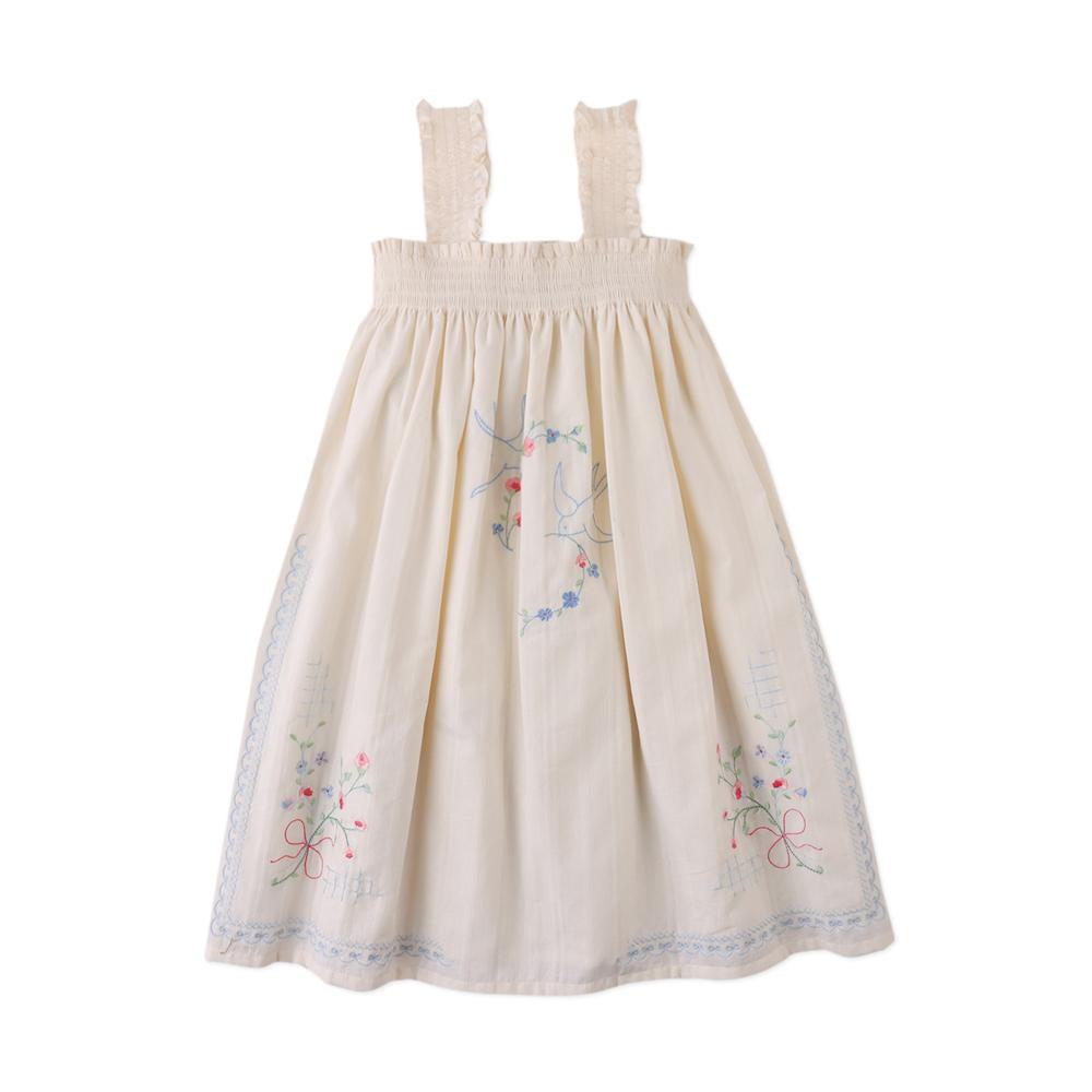 Alessia Cross-Stitch Embroidered Dress