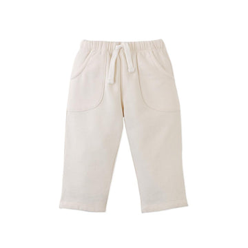 Baby Timothee Terry Fleece Drawstring Joggers ( white )