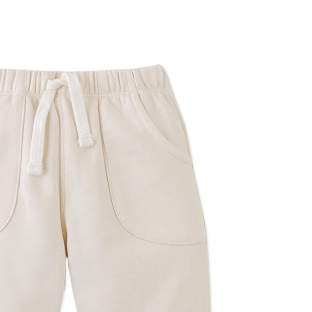 Baby Timothee Terry Fleece Drawstring Joggers ( white )
