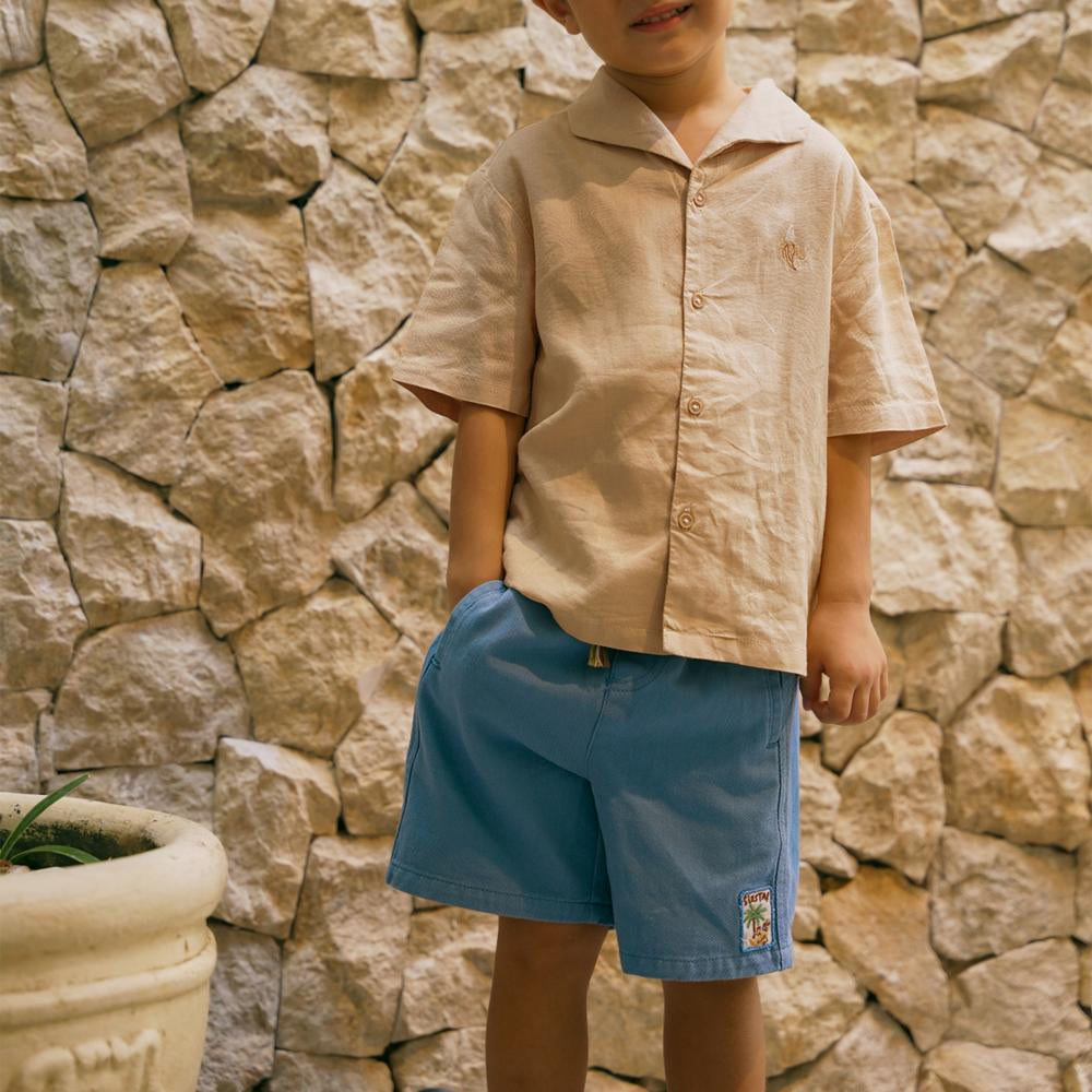 Cosmo Bermuda Shorts With Embroidered Patch