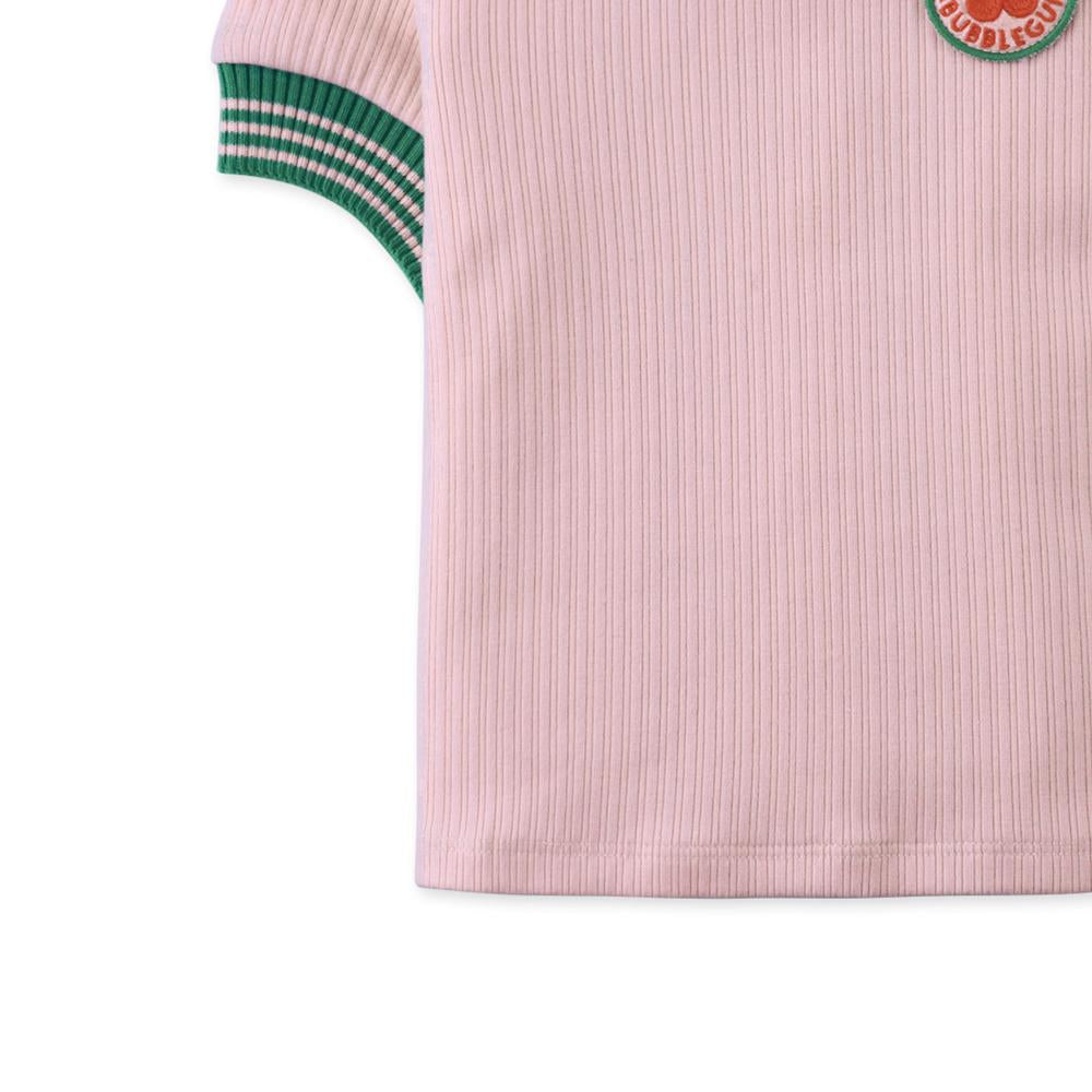 Emma Top with Embroidered Badge & Contrast Ribbing ( very tiny - choose bigger size )