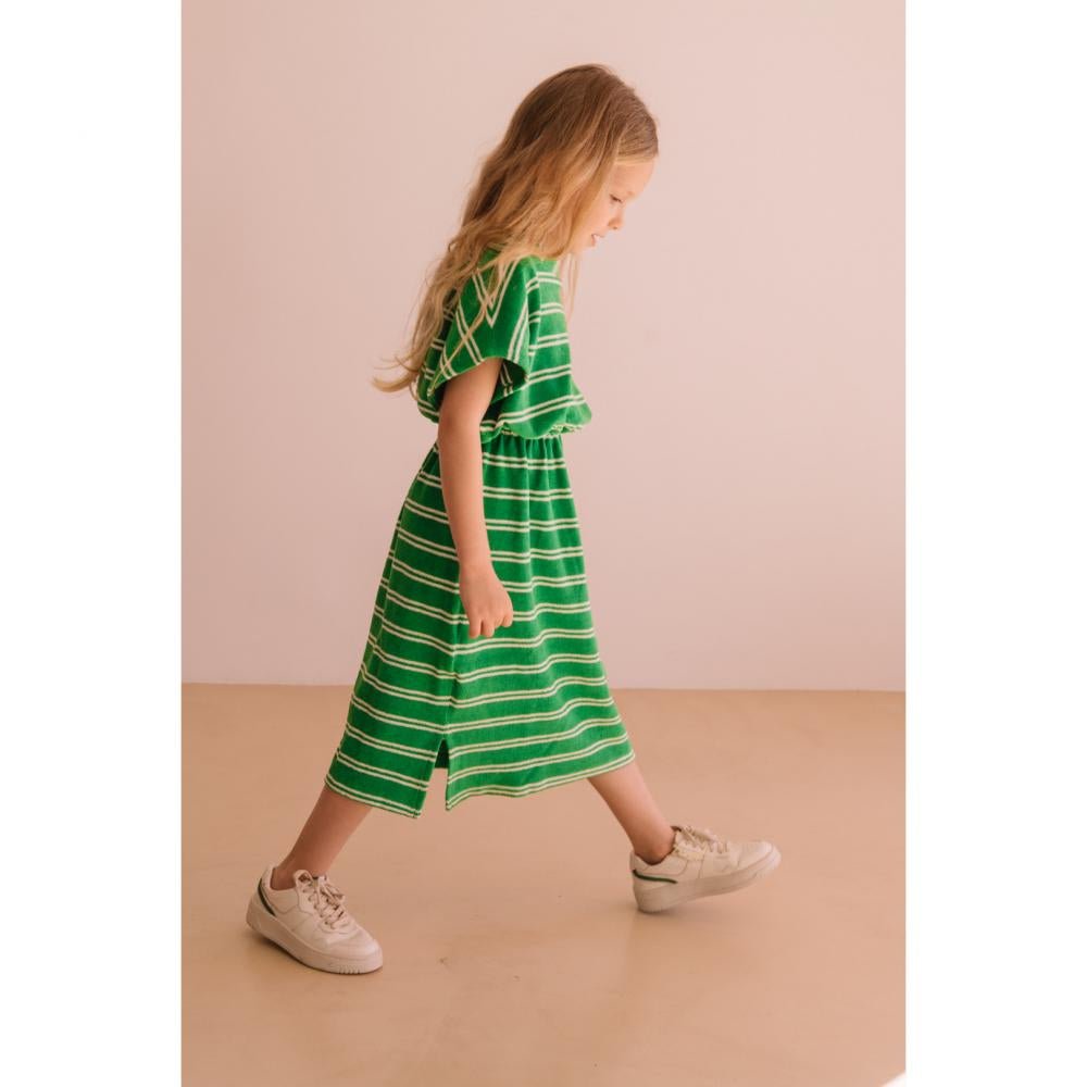 Robe april summer green stripes