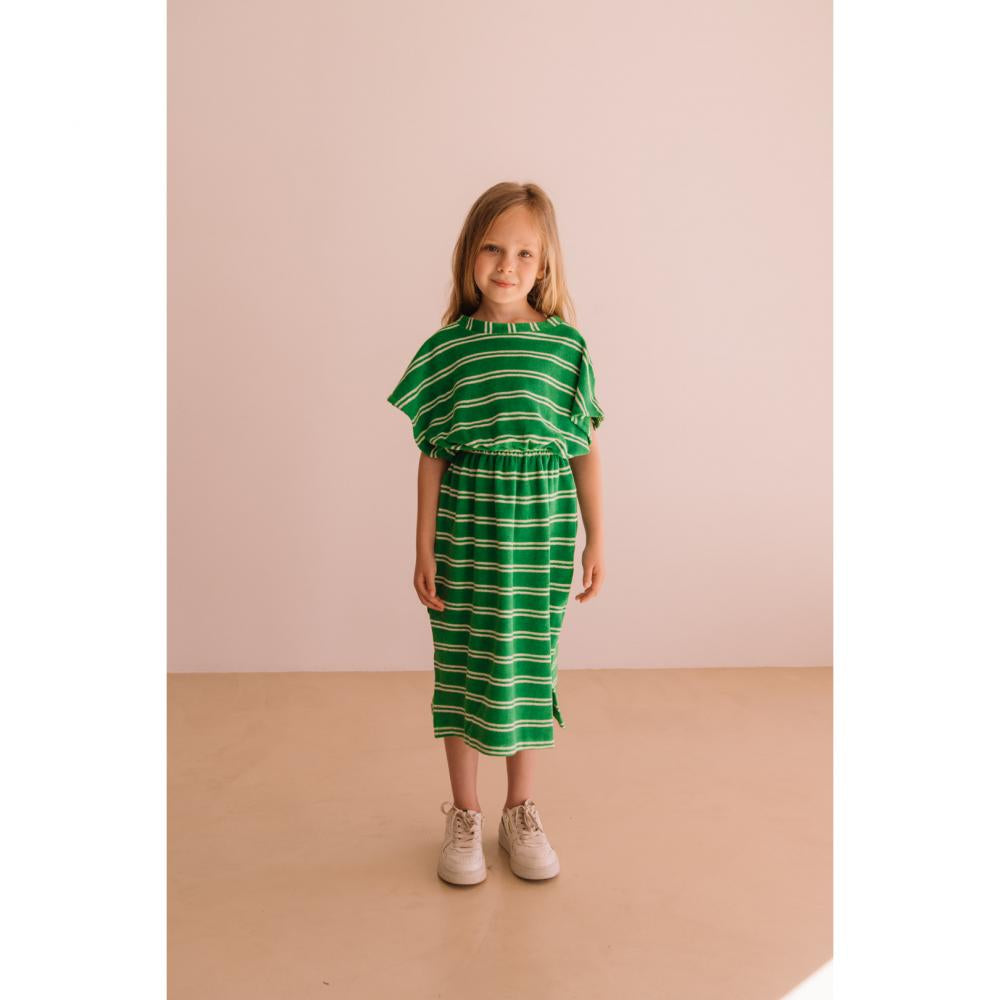 Robe april summer green stripes