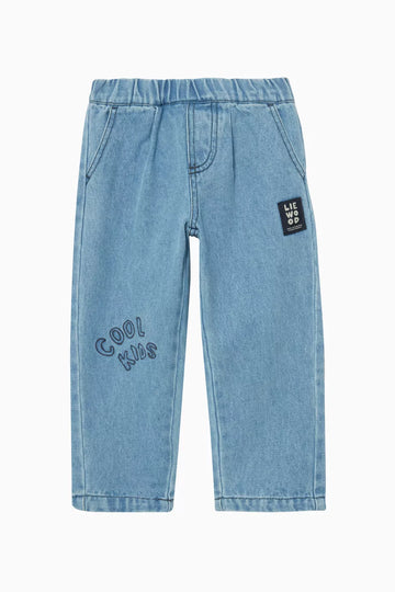 Berries denim pants