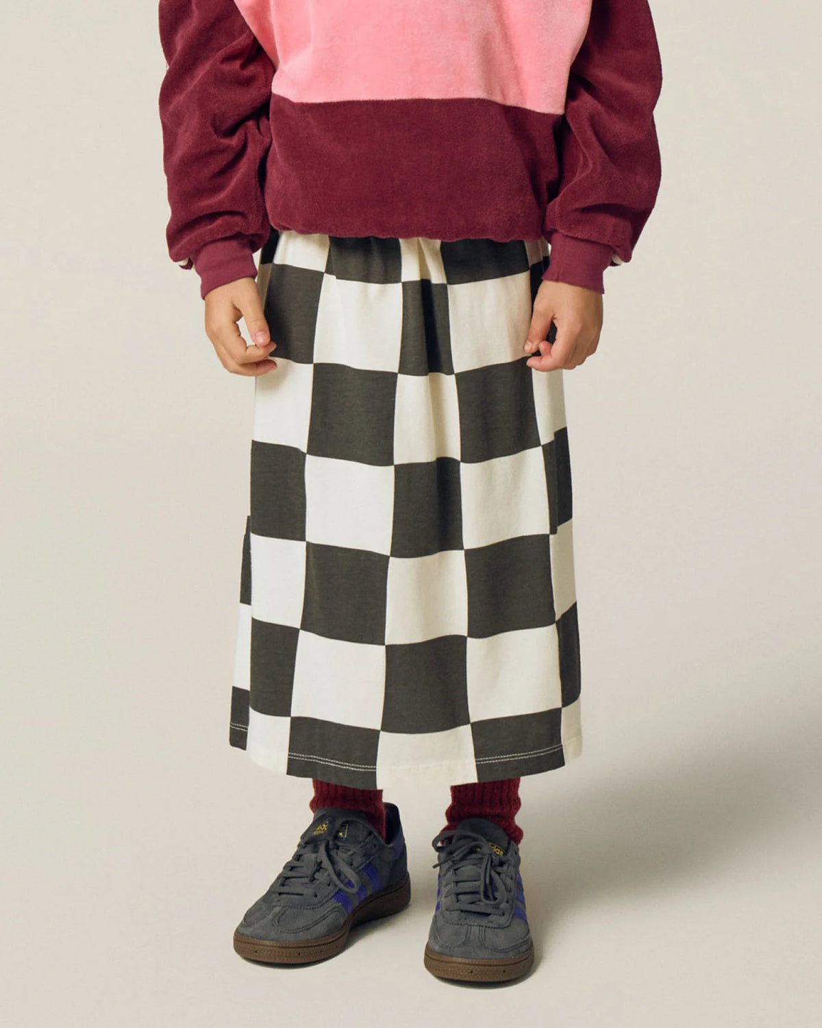 Checked skirt