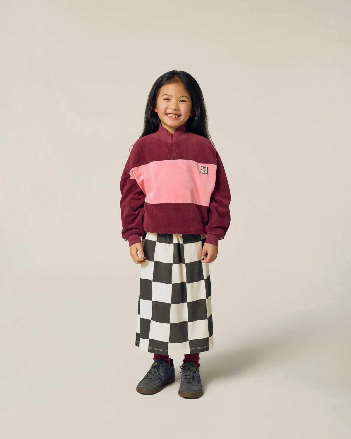 Checked skirt